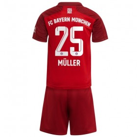 FC Bayern München Thomas Muller 25 Kinder Heim Trikotsatz 2021/22 Kurzarm (+ Kurze Hosen)